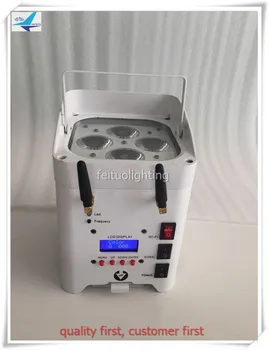 

best quality 4x12w 6in1 rgbwa uv battery wifi and IRC Remote control par can led controlled by cellphone