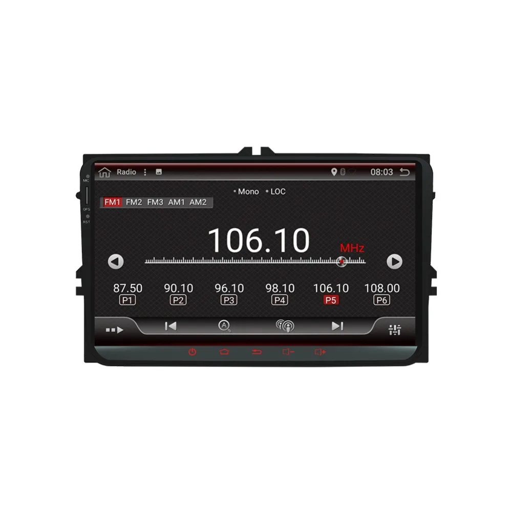 Flash Deal 2019 Android 7.1 Car Radio player for skoda fabia 2 rapid Superb Octavia PASSAT CC TIGUAN TOURAN 3G radio Rds 4G Gps wifi 1