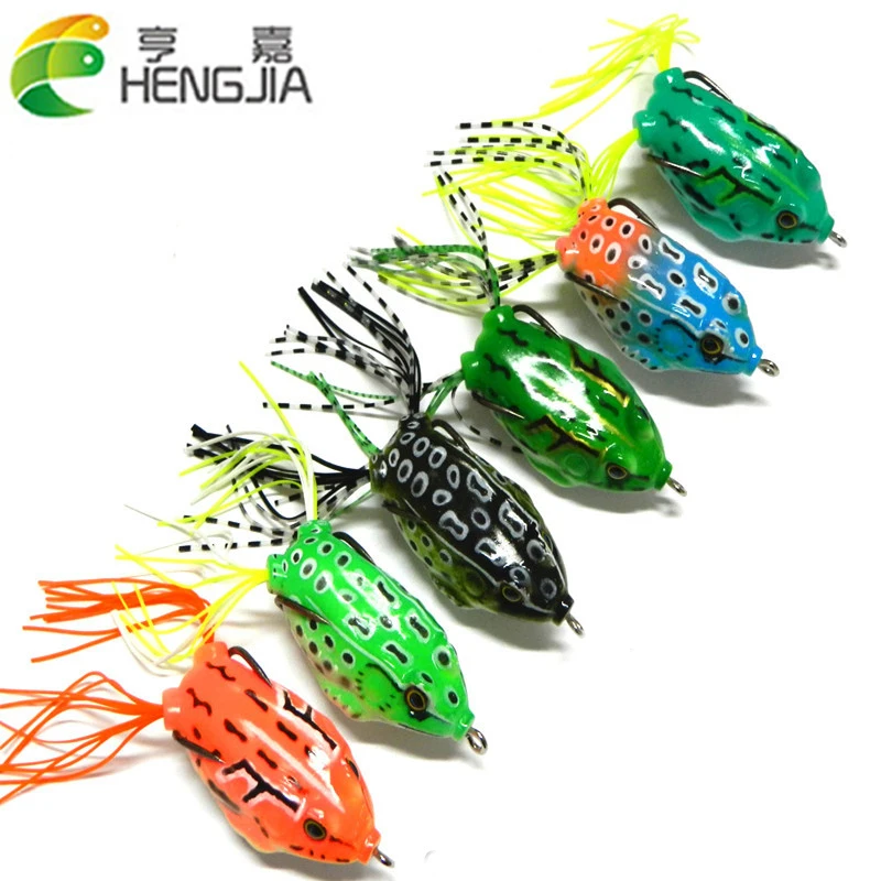 

Hot Sale 6pcs/Lot Fishing Lures Soft Artificial Bait 12.5g 5.5cm Frog Lures Lifelike Lures HJ079 Free Shipping