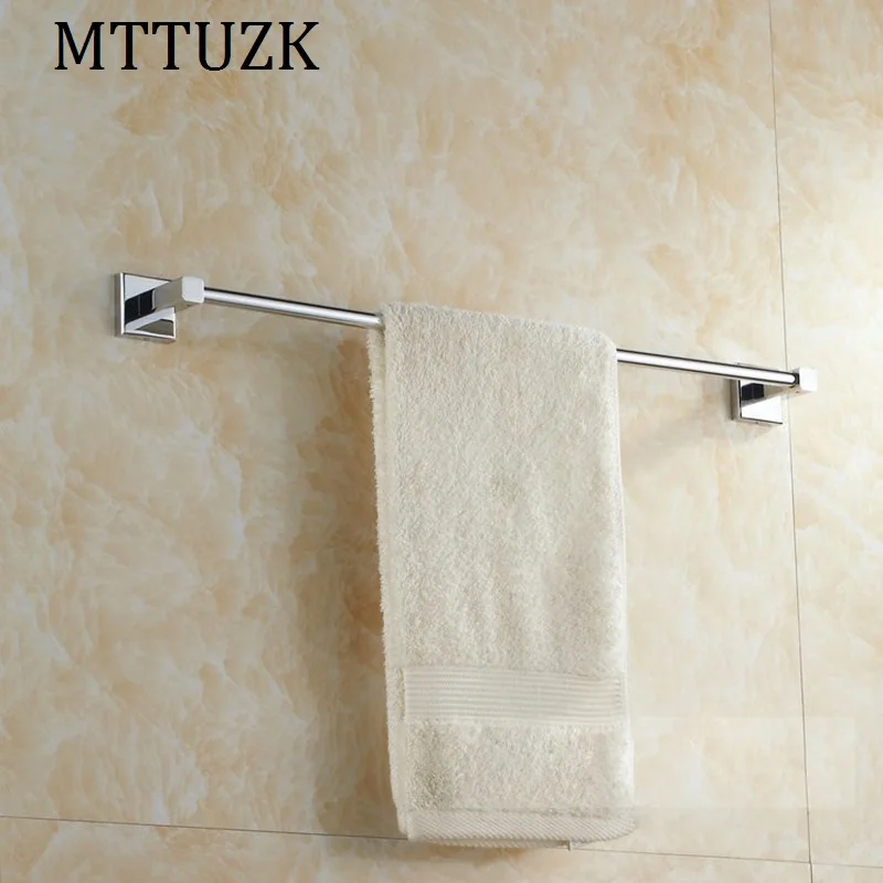 MTTUZK латунные хромированные настенные держатели для полотенец ванной комнаты