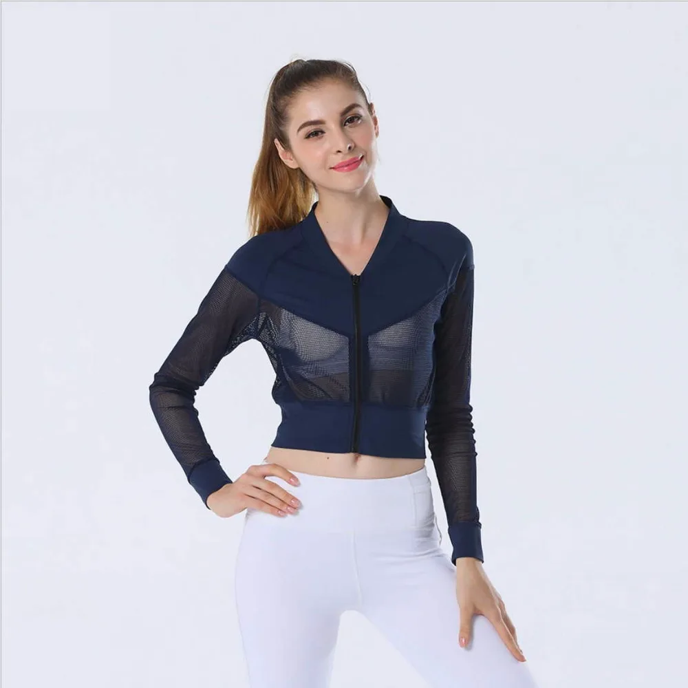 

SzBlaZe Womens Breathable Running Jacket Spring Summer Short Design Good For Jogging Yoga Gym Fitness Cycling