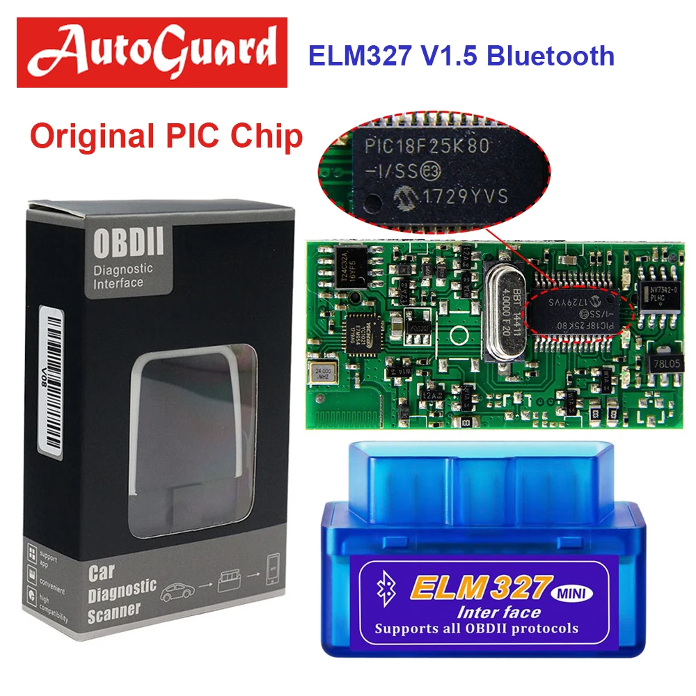 Новейший ELM 327 1 5 Bluetooth OBD2 Супер Мини elm327 V1.5 сканер Диагностика Авто Elm адаптер obd ii
