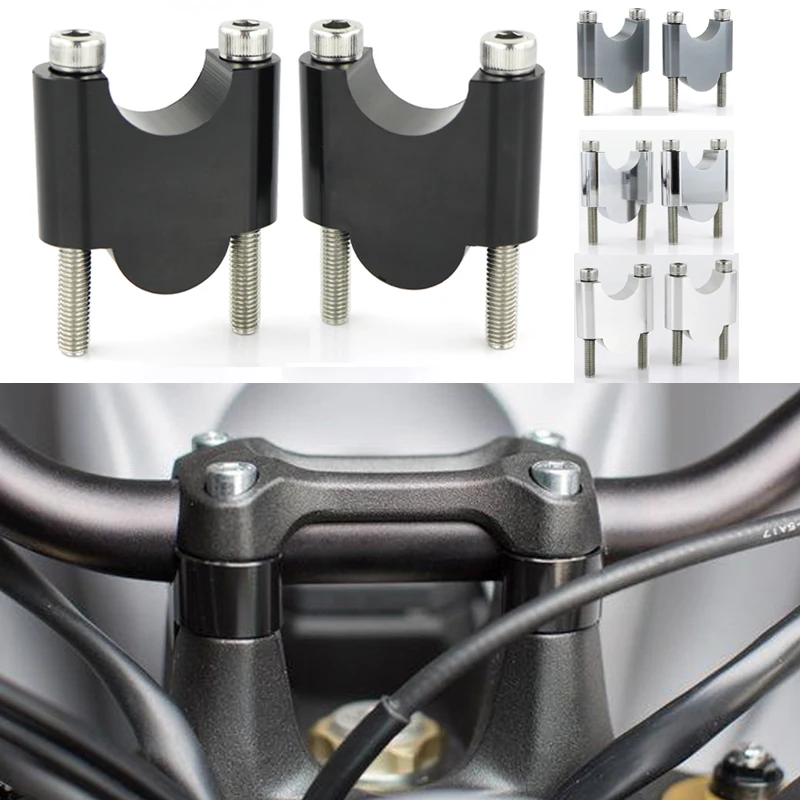 

For Can-Am DS450 2008 UP Motorcycle 7/8" 22mm Handlebar Risers Mounting Fat Bar Riser CNC Billet Aluminum Handle Bar Risers