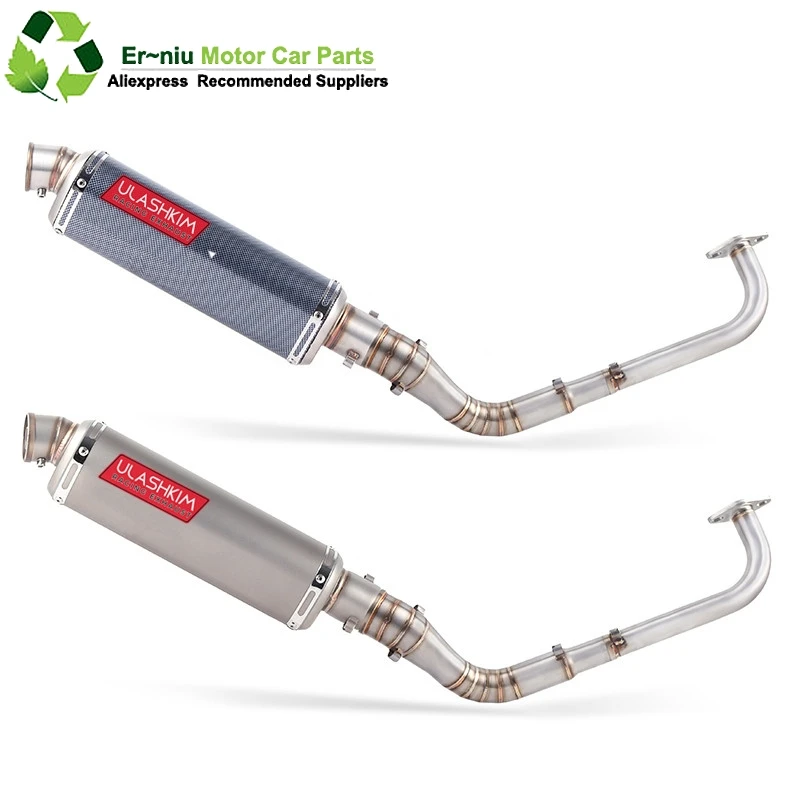 

Modified Front Middle Link Pipe Scooter Exhaust Muffler Escape Full System Slip-On For yamaha NVX155 NVX 155 Aerox155 Aerox 155