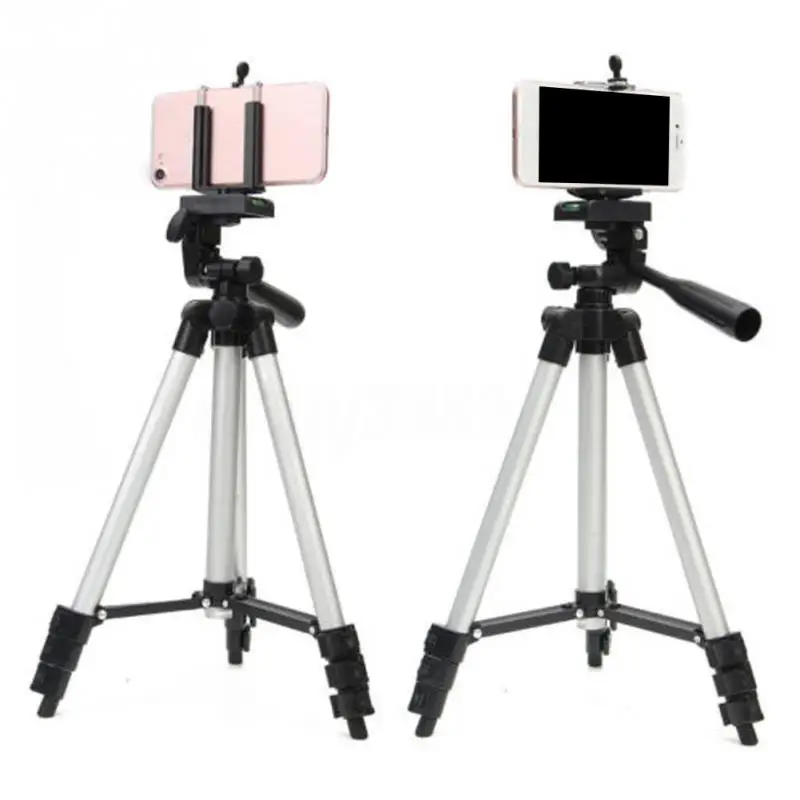  Tripod for phone 360 Horizontal Telescopic Camera Stand Ultra-portable Aluminun Adjustable Holder P