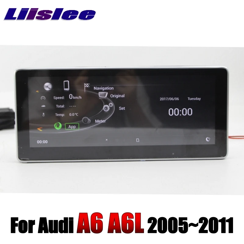 Liislee Car Multimedia Player NAVI For Audi A6 A6L 2005~2011 Original Car System 10.25 inch Radio Stereo GPS Screen Navigation 6