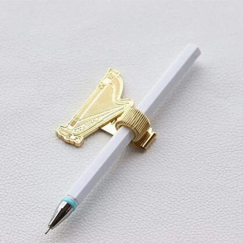 Креативная металлическая ручка с зажимом для ноутбука, зажим для ручного счета, металлический пружинный Телескопический зажим для ручки, аксессуары для офиса