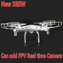 X6SW RC вертолет Дрон Квадрокоптер профессиональный r/c гексакоптер может добавить c4005 Wifi Fpv HD камера(обновление X5sw Квадрокоптер