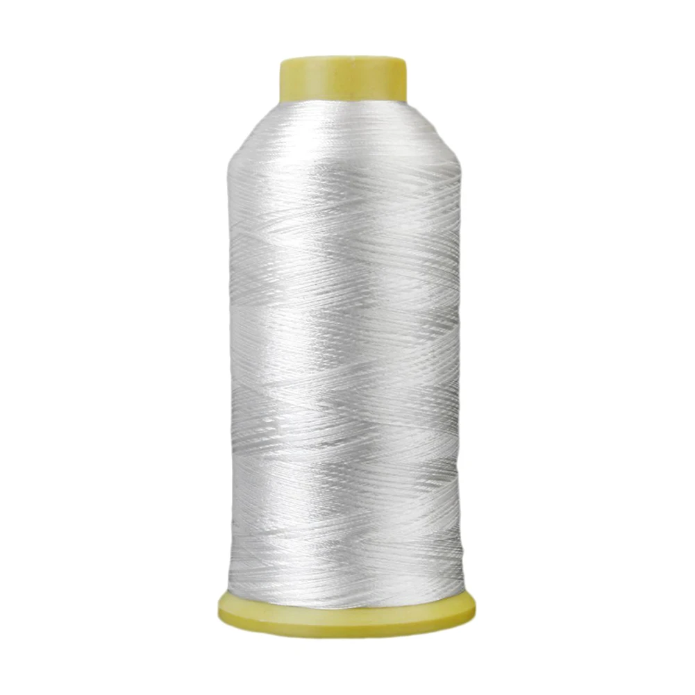 

Polyester Embroidery Thread For Sewing Machine 5000 Meters 108D/2 White White