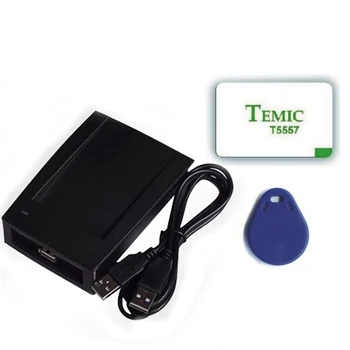 

ID Card 125KHz RFID Reader & Writer/Copier/Programmer +Rewritable ID Card & KeyFob COPY ISO EM4100 EM4102 FDX-B FDX-A