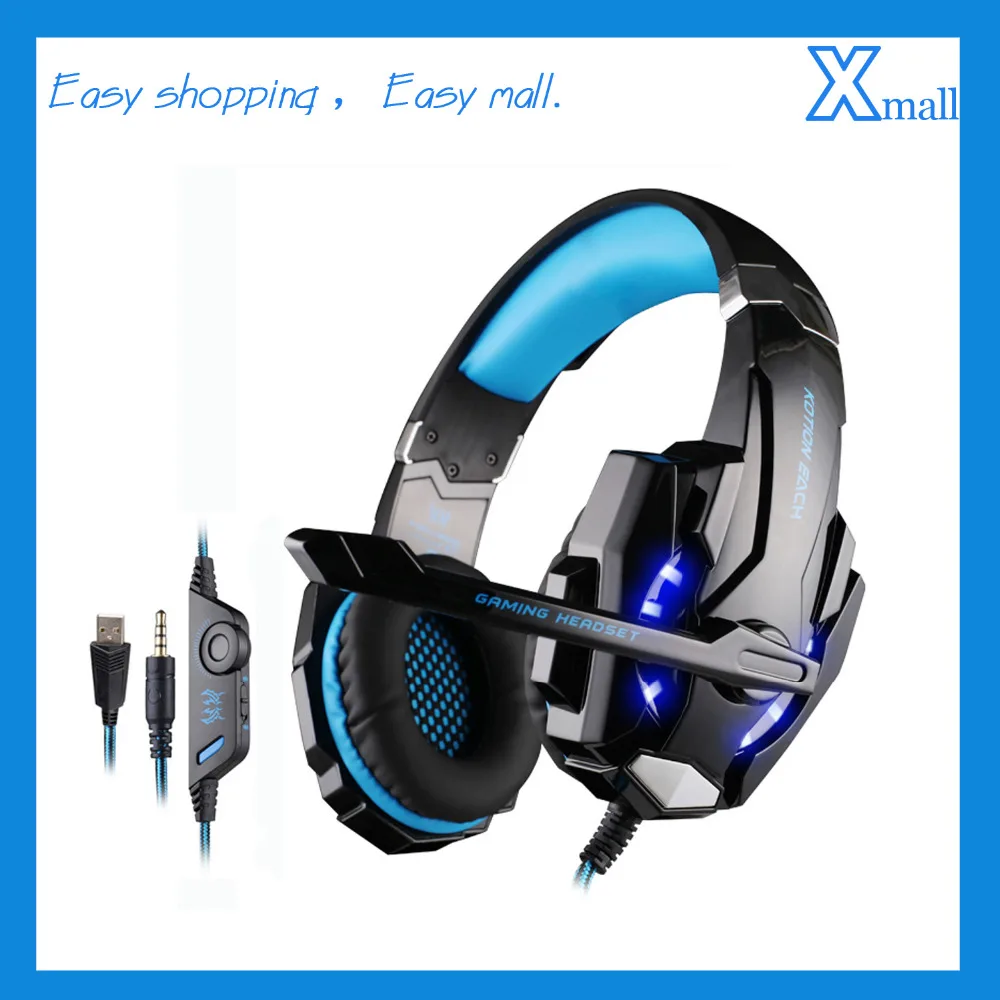 KOTION EACH G9000 Gaming MIC LED Light Headset CellPhone Headphone For