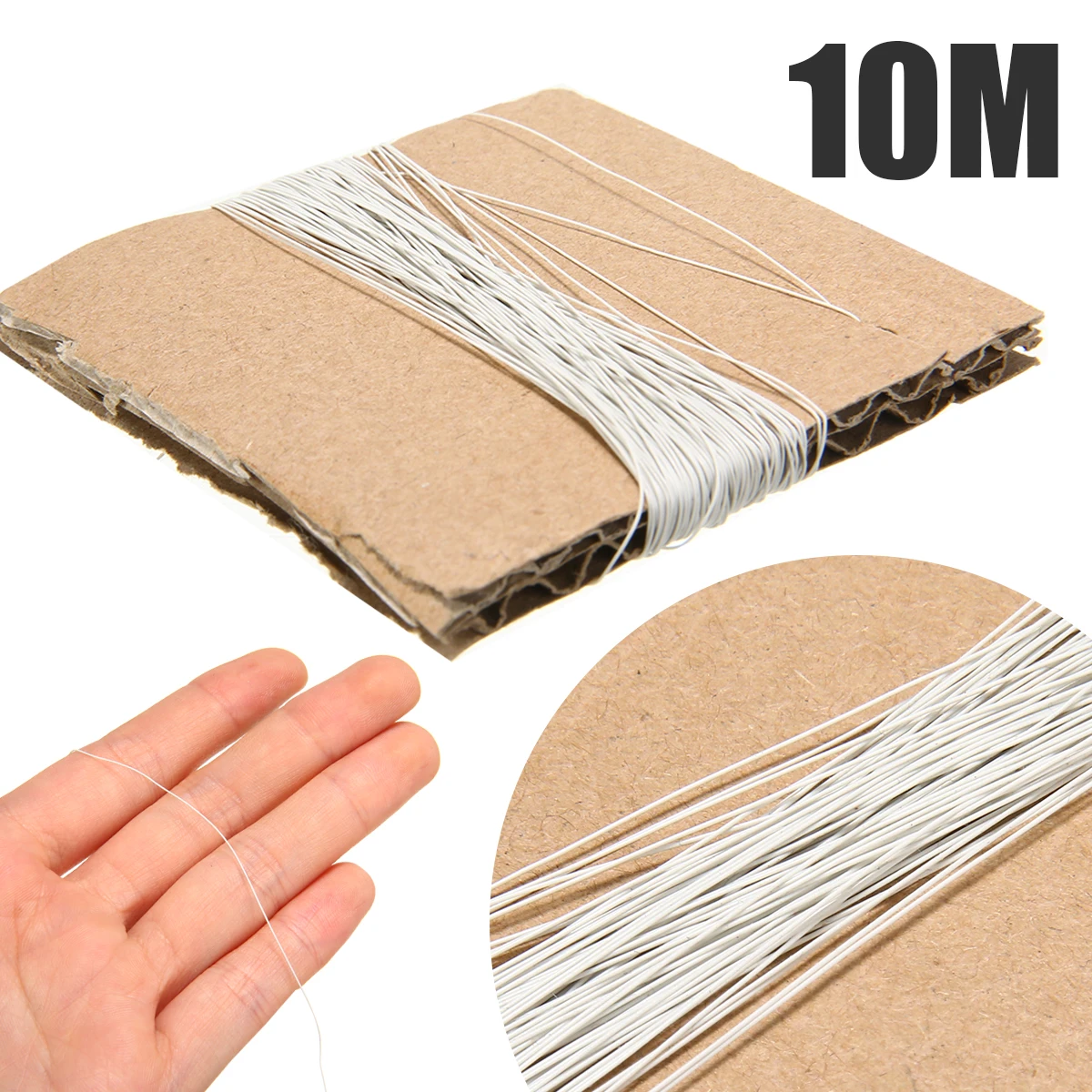 Высокая проводимость UL10064 36AWG 10 м белый 0,28 мм WhiteSolder Micro Litz тефлон многожильный провода кабель для бытовой техники