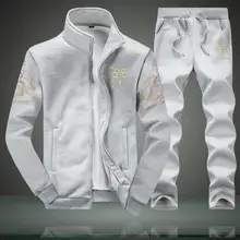 Фирменный мужской комплект, модный осенний весенний спортивный костюм, толстовка+ спортивные штаны, Мужская одежда, комплект из 2 предметов, тонкий спортивный костюм