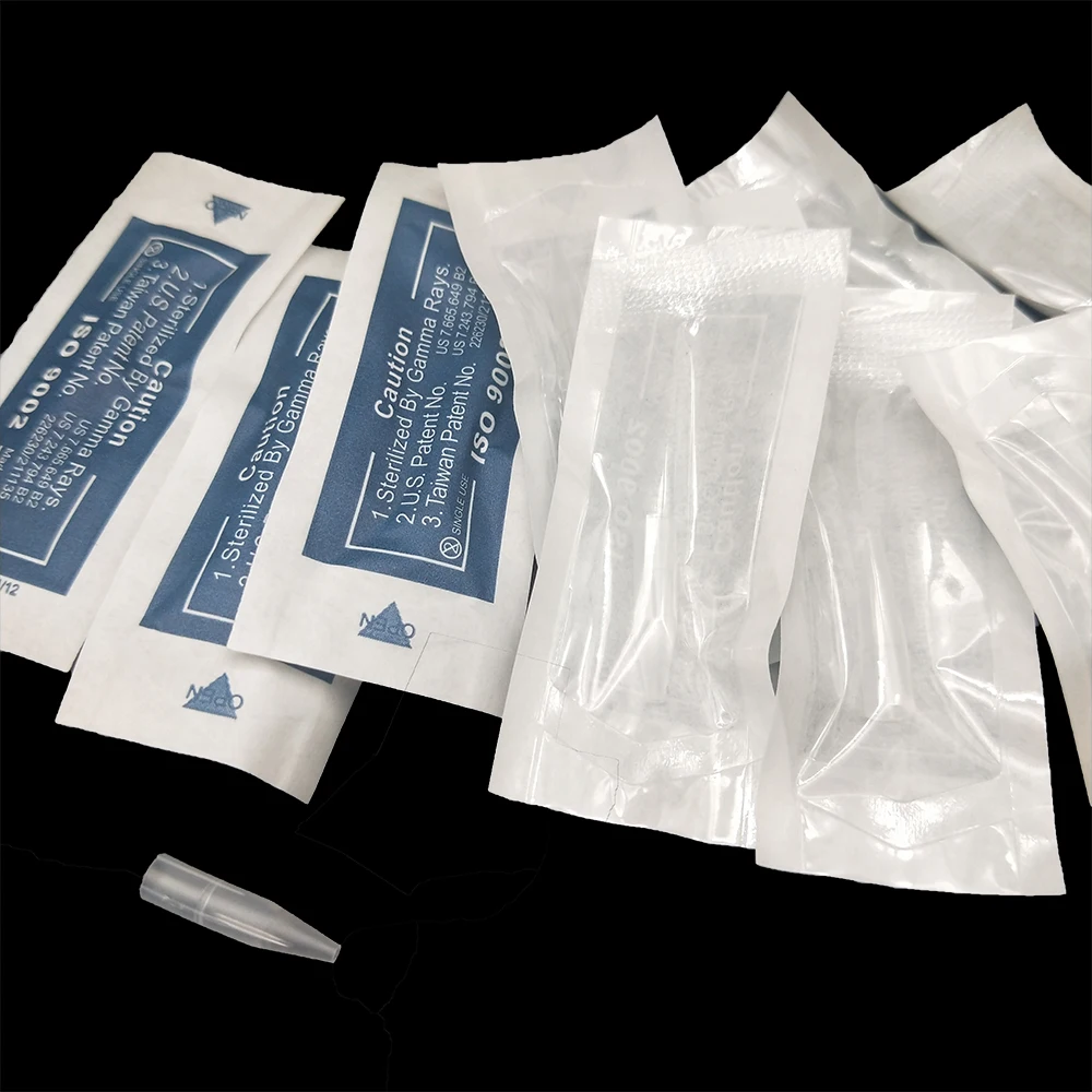 50pcs 5R/7R Needle Tips Dragon/Mosaic/Merlin Machine Needle Caps For Permanent Makeup Eyebrow/Eyeliner/Lip
