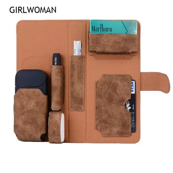 

GIRLWOMAN for IQOS 2.4 Plus Wallet Pouch Bag Protective Holder Cover Women Wallet Case Electronic Cigarette iQOS PU Leather Case