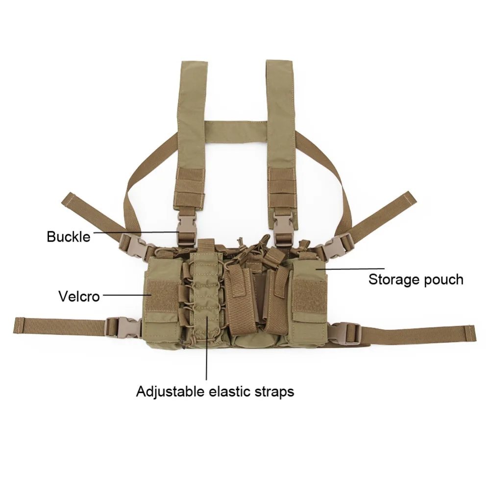 Тактический крепеж жилет с облегченной модульной системой переноски снаряжения сумка 1000D нейлоновый жилет ремень боевой армейский боевой пояс с плечевым ремнем страйкбол жгут