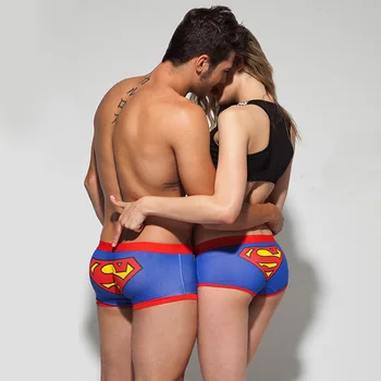 

Free shipping brand quality couple underwear cotton cartoon underpants soft modal panties men boxer shorts cueca masculine XL