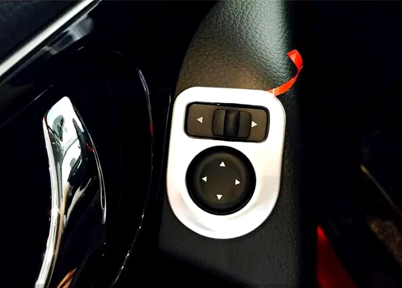 Matte-Rearview-Mirror-Adjusting-Switch-Button-Cover-For-Nissan-Qashqai-2014-2015-2016