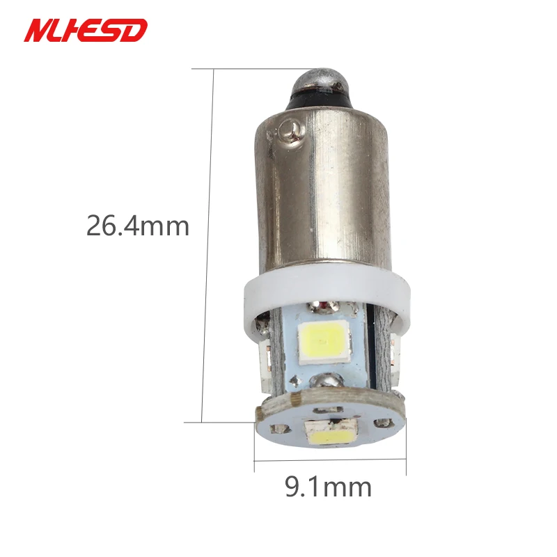 50 шт. 6,3 В BA9S 5 SMD 3528 Светодиодный неполярный анти мерцающий AC DC 6 в 6,3 в пинбол машина без привидения белый синий красный зеленый желтый