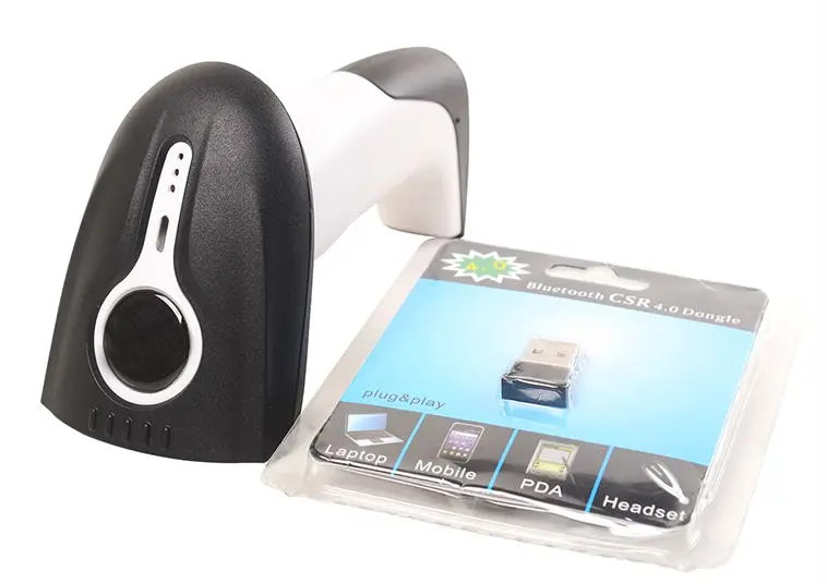 White shell Long Range Wireless 1d/2d Bluetooth Barcode Scannerbarcode