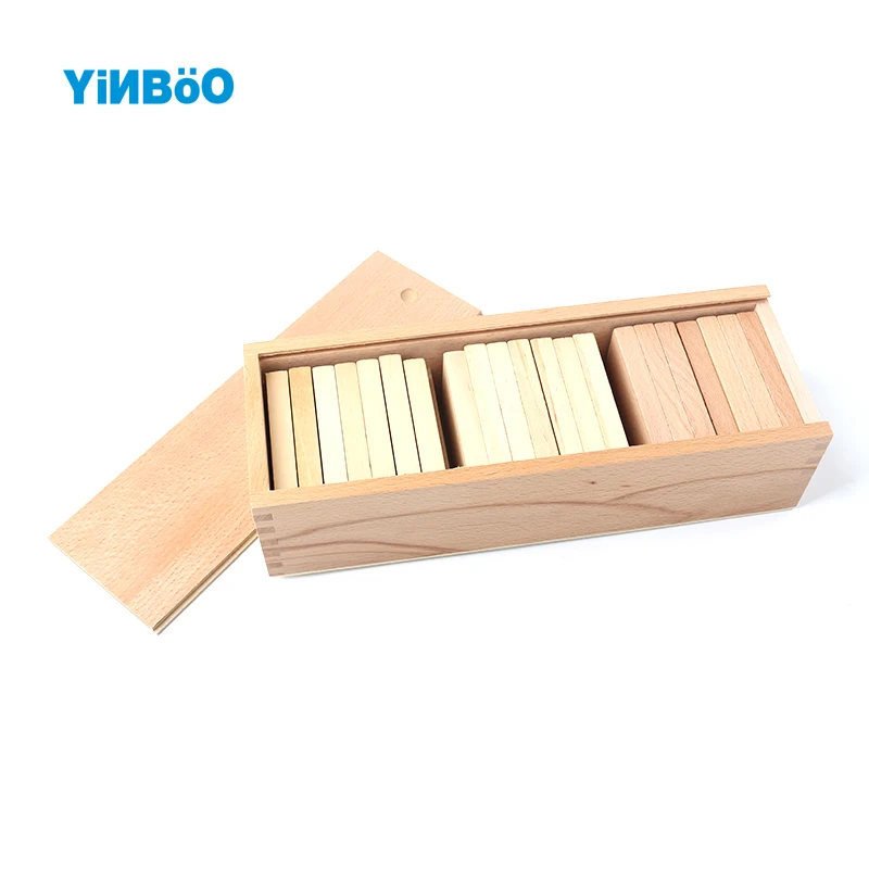  Montessori Weight Board Baby Toy Baric Tablets with Box Early Childhood Education Preschool Trainin