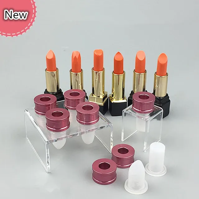 Buy 3pcs/set Silicone Lipstick Mold Aluminum Ring