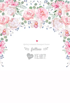 

Floral Flowers Custom Wedding Tapestry photography filming booth Newborn Backdrop Wall Decoration Banner Bridal Shower XT-6303