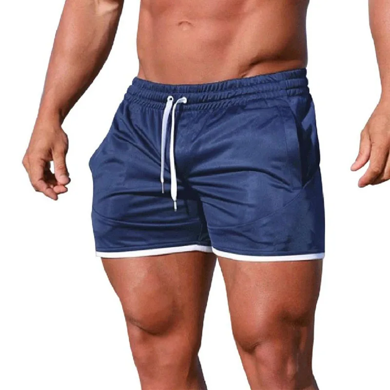 

New Men Fitness Bodybuilding Shorts Man Summer Gyms Workout Male Breathable Mesh Quick Dry Sportswear Jogger Beach Short Pants
