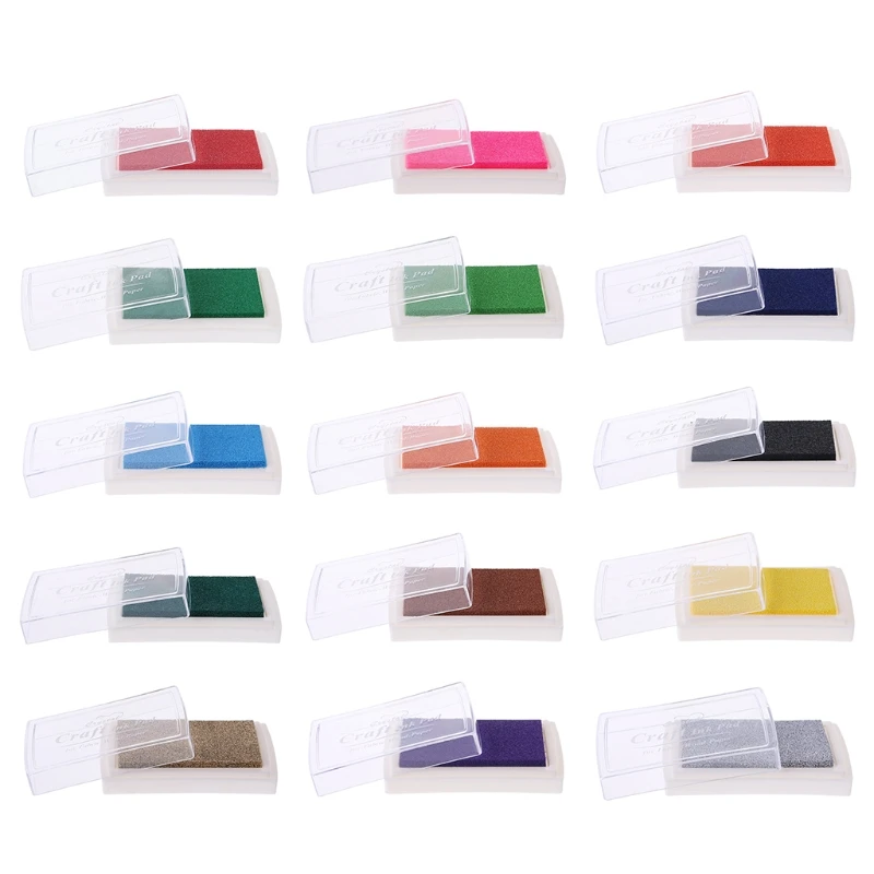 

Colorful Oil Ink Pad Rubber Stamp Partner Craft DIY Scrapbook Painting Craft Cardmaking For Kids Learning Education Drawing Toys