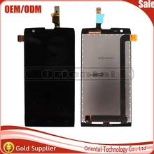 Черный Для Philips Xenium W6500 ЖК-Дисплей + Сенсорный Экран Digitizer Стекло Для Philips W6500 Ассамблеи бесплатная доставка