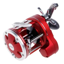 Рыболовная катушка леска колесный счетчик 12BB подшипники baitcasing алюминиевый сплав Троллинг литье барабан