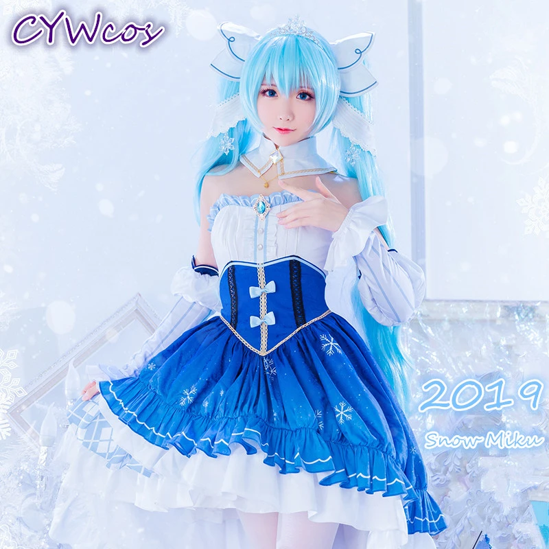 Аниме Косплей VOCALOID Hatsune Miku Star and Snow Miku косплей костюм на Хэллоуин женские костюмы V girl Oufits платье