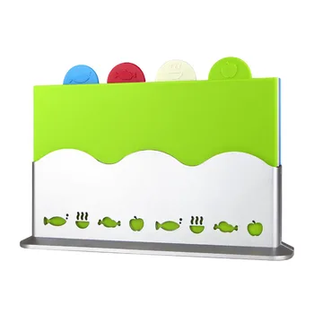 

Classified chopping block/board kitchen categorize plastic compose set 4 pieces