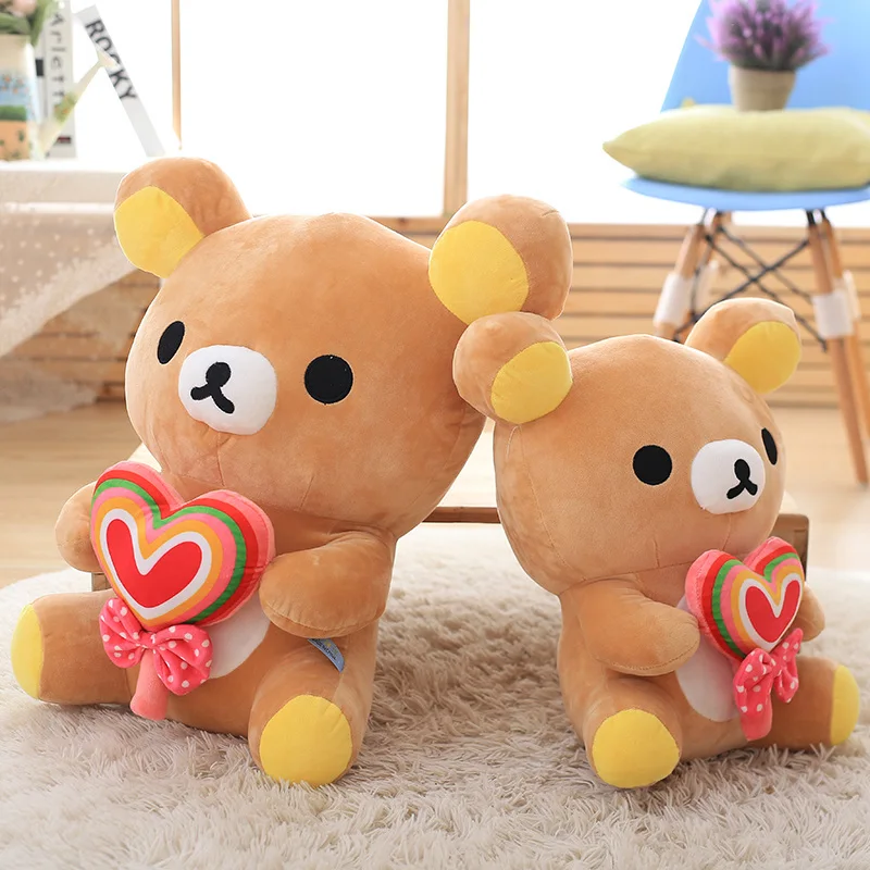 20 см/30 см San x Rilakkuma милый медвежонок мягкие игрушки милая мягкая подушка плюшевая