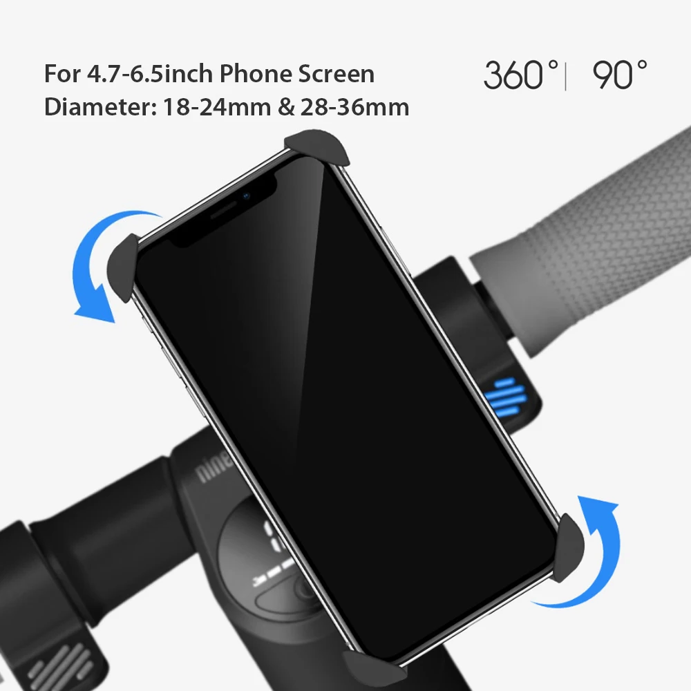 Xiaomi Segway-ninebot Scooter Phone Bracket 360 Degree Rotatable Bicycle Motorcycle Holder For 4.7inch-6.5inch Mobile Phone