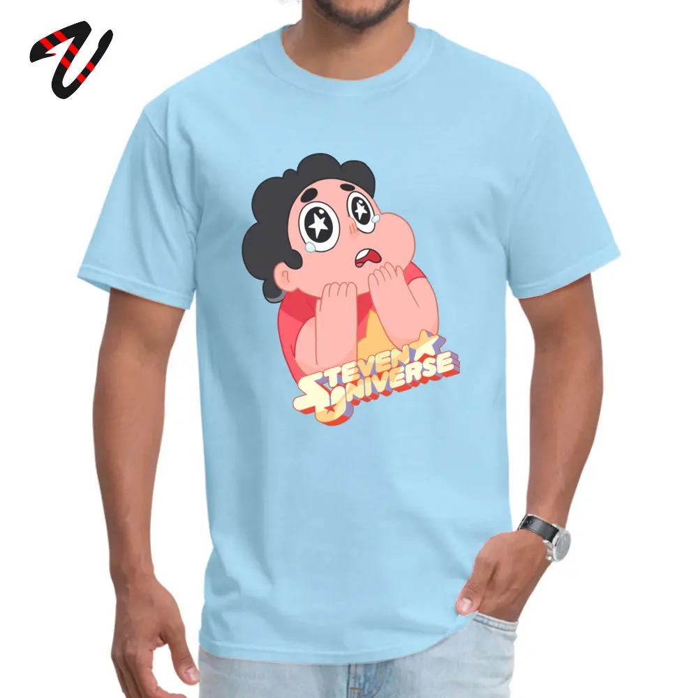  Man T Shirts Steven Universe Design Tees 100% Cotton Crew Neck Short Sleeve Hip hop Tops T Shirt VALENTINE DAY Steven Universe 10240 light