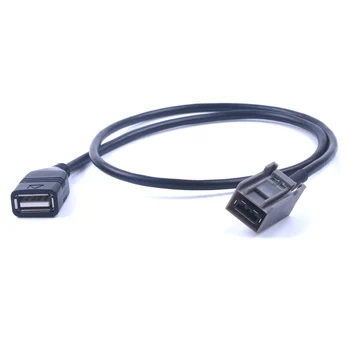 

Aux USB Cable Adapter Female Port Extension Wire For Honda Civic Jazz CR-V Accord Stereo MP3 2008 2009 2010 2011 2012 2013