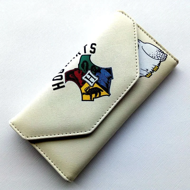

Harry Potter Hogwarts Long Wallet Owl Admission Letter Purses Coin Purse Card Holder Wallets Clutch Money Bag PU Leather Wallet
