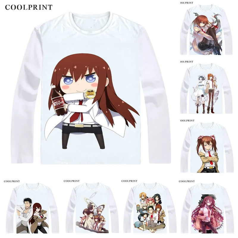 Футболка с длинным рукавом COOLPRINT STEINS GATE 0 Zero футболка для косплея из японского