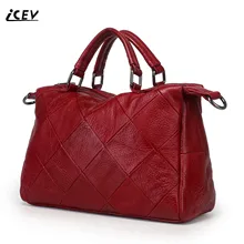 ICEV новые брендовые простые классические женские дизайнерские сумки из коровьей кожи высокого качества из натуральной кожи женские кожаные сумки