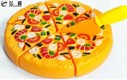 6 шт. пицца для резки Кухня игрушка Пластик готовить быстро Еда Притворись Играть дома для детей Дети раннего развивающие игрушки