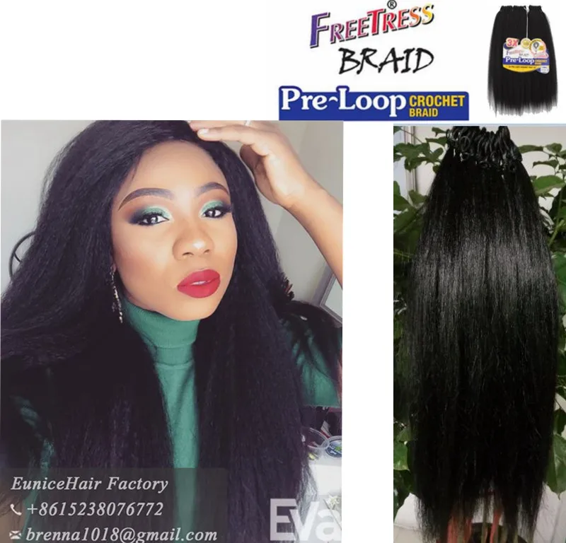 Pre-Loop Crochet Yaky 2x jumbo janet yaki havana twist braid crochet ...