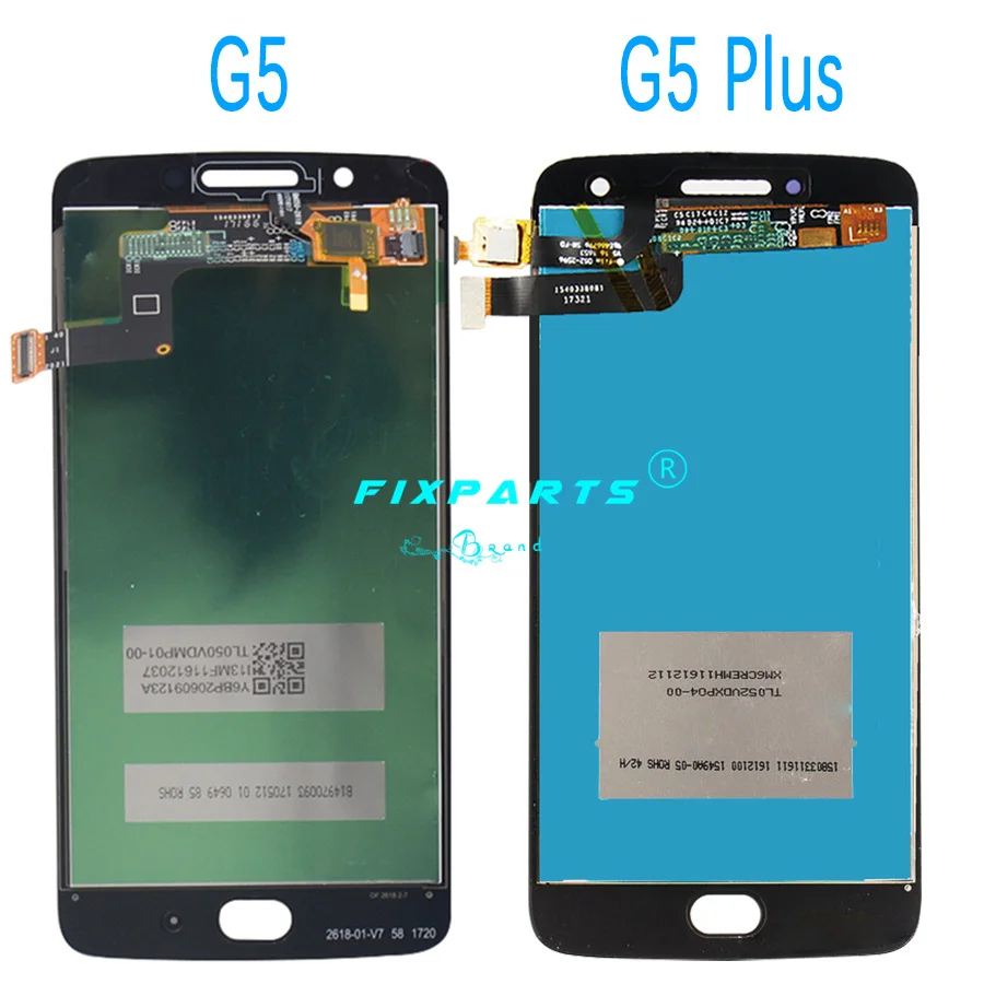 Черный/золотой/белый экран для MOTO G5 сенсорный дигитайзер Plus ЖК дисплей XT1683