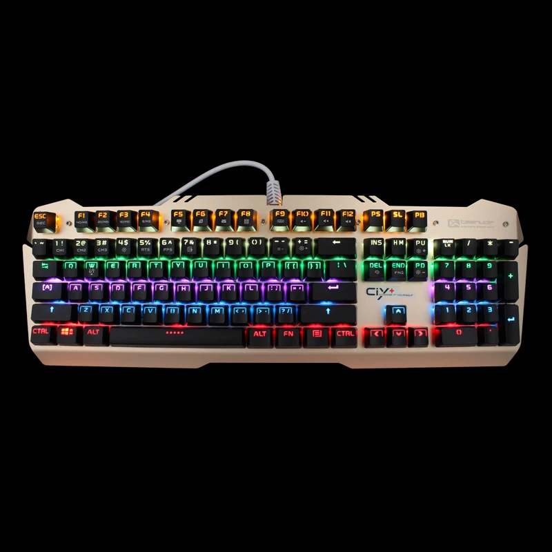 Механическая клавиатура TEAMWOLF Vodstorm CIY 104key черный синий переключатель игровая с