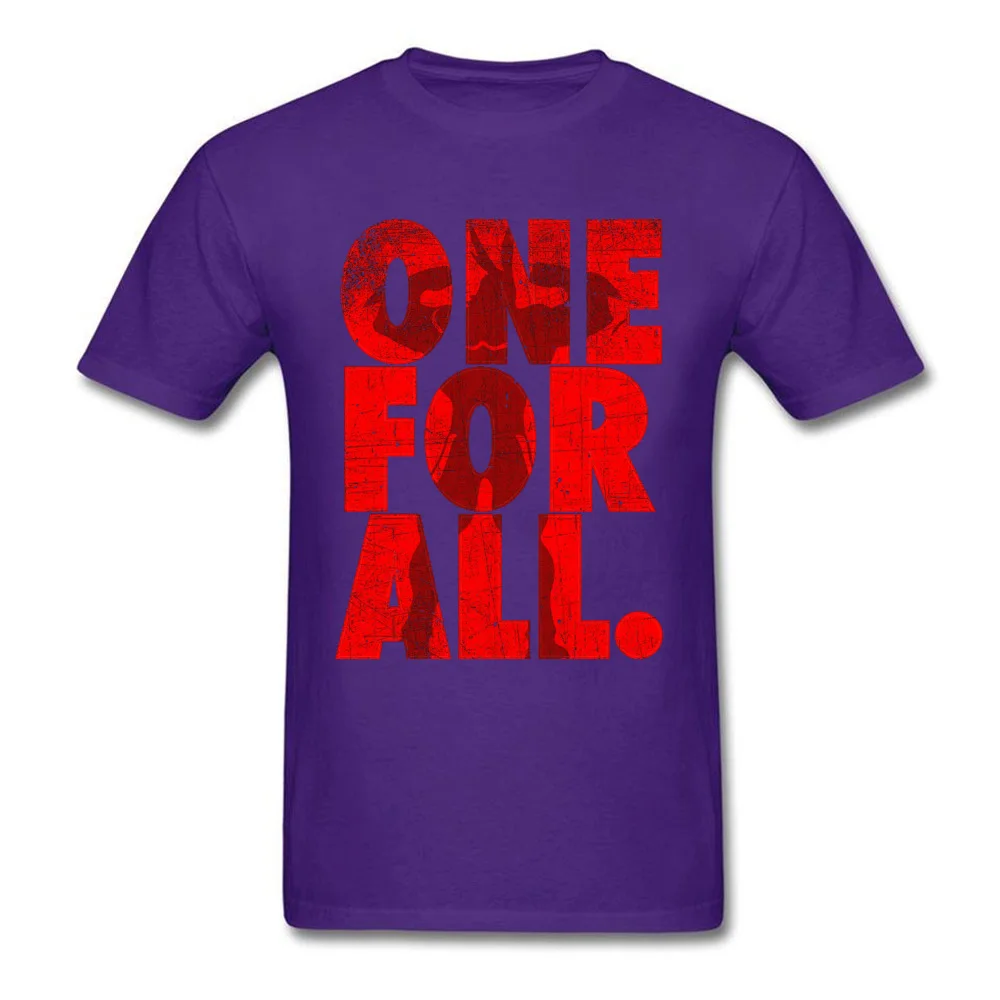 Mightier-One-For-All-My-Hero-Academia T-Shirt for Men 3D Printed Labor Day Tops Shirt Newest Tops Shirts Crewneck 100% Cotton Mightier-One-For-All-My-Hero-Academia purple