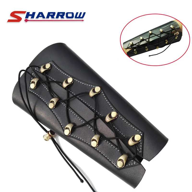 

1 Piece Black Arm Guard Archery Arm Safety Protection PU Material For Hunting Shooting Sports Safety Gear