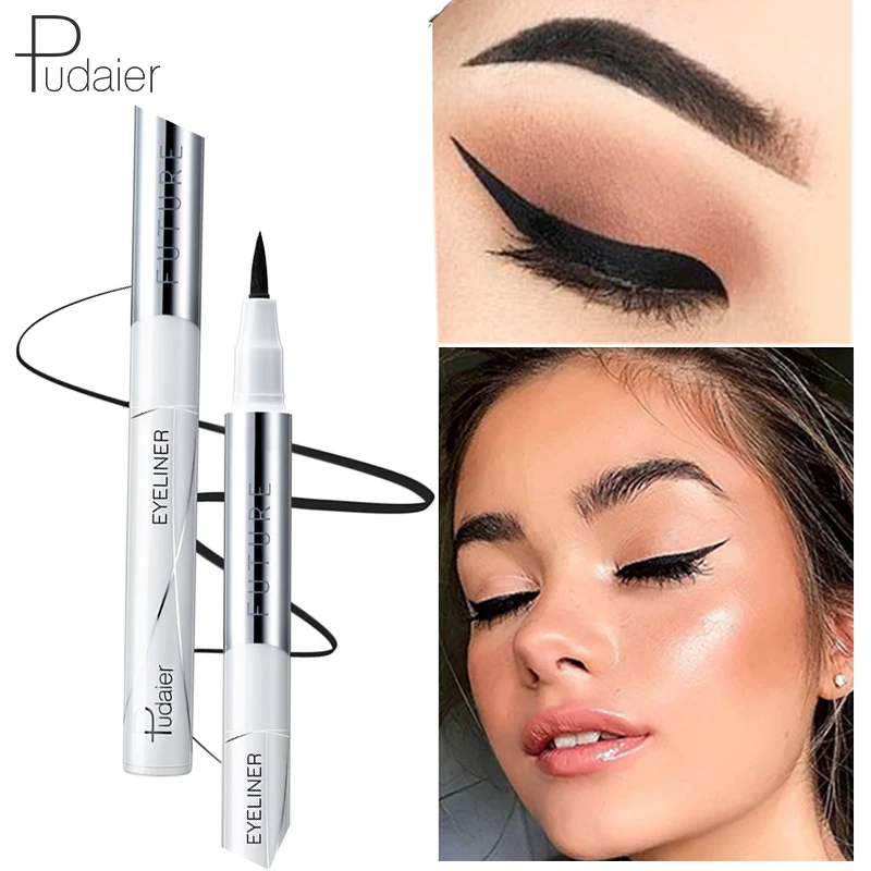 

Pudaier New Smooth 5D liquid eyeliner waterproof Eye Liner Long Lasting Black Color Makeup Cosmetics Pigmentation Smudge-Proof