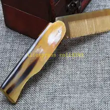 50 шт/лот Быстрая Складная Роговая расческа Портативная Складная расческа Антистатическая расческа ручной работы натуральная расческа бычий Рог