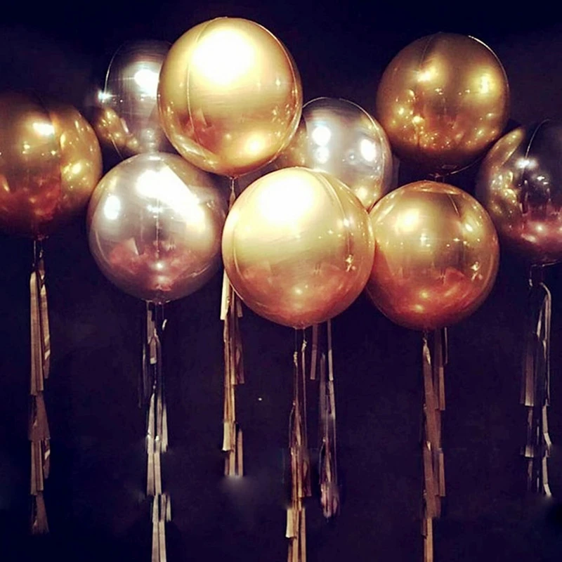 1 piezas 22 pulgadas 4D ronda metálico tridimensional oro plata hoja Globos boda cumpleaños fiesta decoración helio Globos inflables suministro 1 piezas 22 pulgadas 4D ronda metálico tridimensional oro plata hoja Globos boda cumpleaños fiesta decoración helio Globos inflables suministro