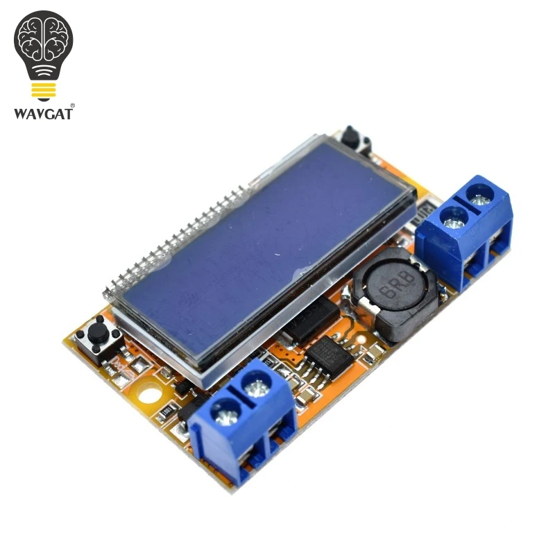 

WAVGAT Dual Display DC-DC 5-23V To 0-16.5V 3A Max Step Down Power Supply Buck Converter Adjustable Step-down Voltage Regulator